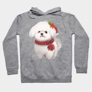 Cute Bichon Frisé Drawing Hoodie